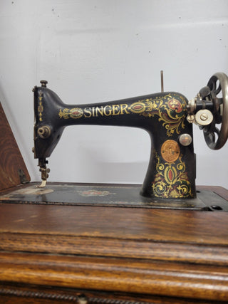 Antique Sewing Machine and Cabinet|96362