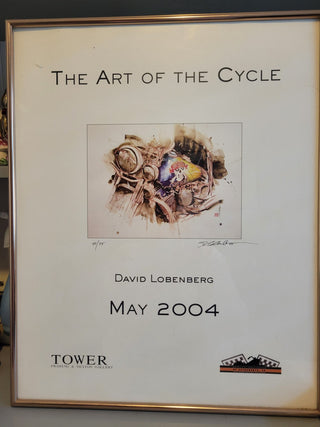 16x20" Framed 'The Art of The Cycle', Signed 40/75 RCD