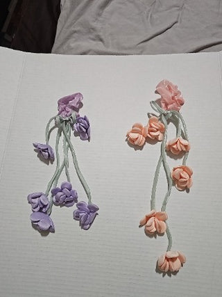Hair Ribbons w/Flowers