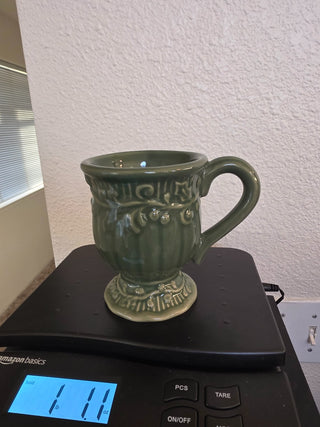 Vintage 70s green coffee mug|123352