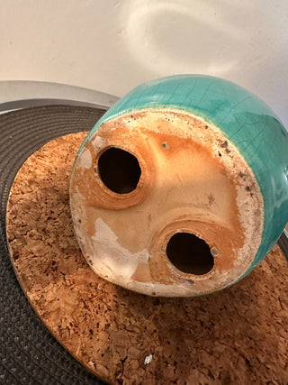 Owl Blue Crackle Ceramic MTS