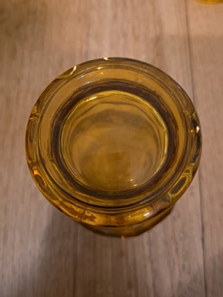 RF 4x Vtg Anchor Hocking Amber Tumblers