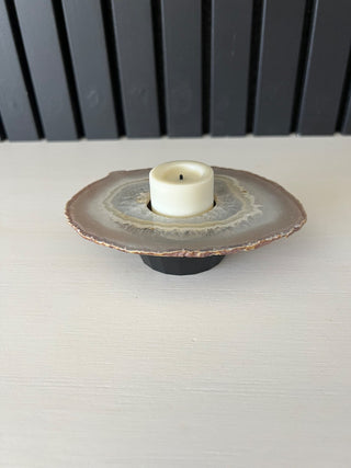 Agate geode candle holder RSV|96981