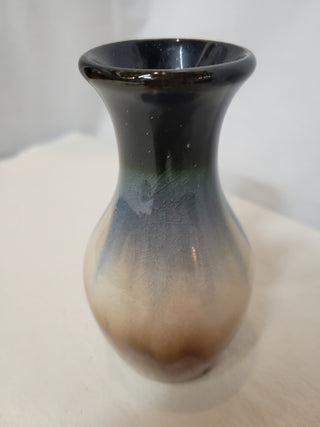 Blue & Creamy Brown Drip Glaze Bud Vase RCD|82280