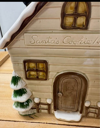 Santa rooftop cookie jar, RSV|120858