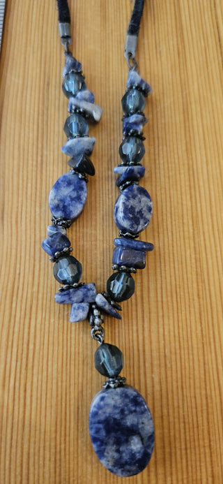 Black stone necklace, RSV|102930