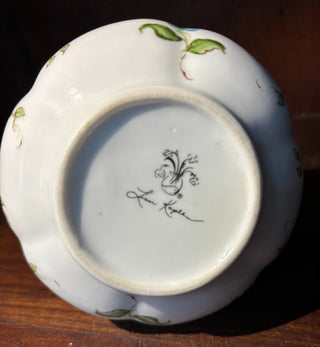 VTG Teal blue flower pitcher NM
