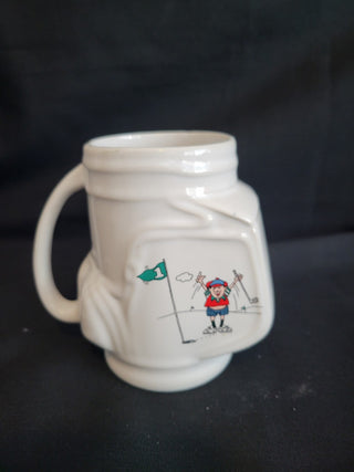 Vintage Russ Berrie Golf Bag Shaped Coffee Cup RCD|146870