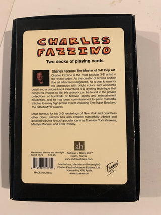 Charles Fazzio two decks of cards boxed|142042