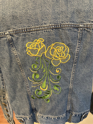 Embroidered jacket. Size M. Yellow Rose #SM RCD|67506