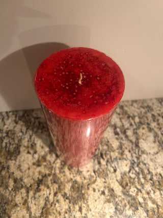 Red Spiced Currant Pillar Candle    MTS|128459