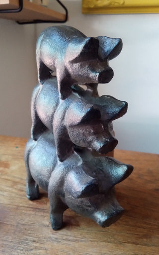 MW Vintage Cast Iron Piggyback Pigs MTS|107998