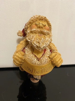 #784 Santa...and be Merry Wine Stopper