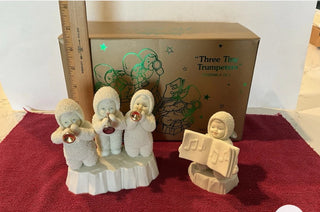 Snowbabies "Three Tiny Trumpeters"  Dept 56 Set 1998 #62 VV MTS|95116