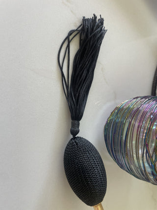 Vtg. CZECH Iridescent Perfume Bottle-RSV|78469