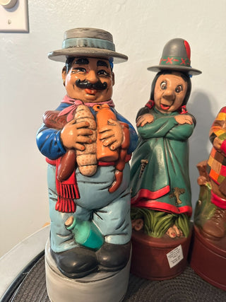 Alberta's Decanter Set 6  Handmade Ceramic Barware MTS|78960