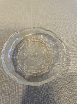 Vintage VAL ST LAMBERT VSL Crystal style Cut Candy Compote dish glass..