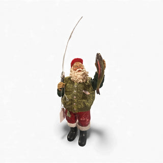 Rare Kurt Adler Field stream fishing Santa Clause Xmas figure#47 VV MTS|133904