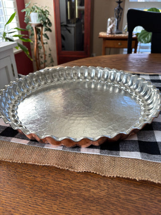 Hammered Copper and Metal tray MTS|62803