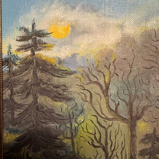 Vtg Signed Ola Lamb Original Landscape Art MTS|126249