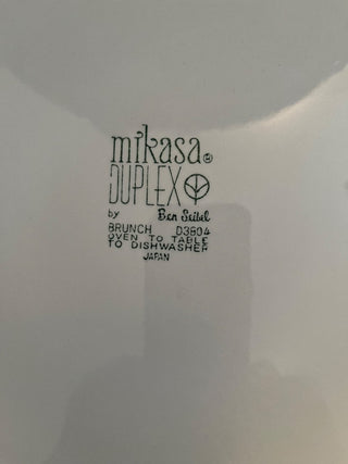 MIKASA MID CENTURY MODERN DUPLEX 12" ROUND PLATTER BEN SEIBEL EXCELLENT CONDITION JAPAN (KJS) RCD|63426
