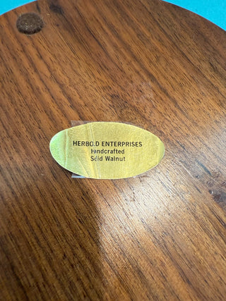 VTG Solid Walnut Candle Holder|94723