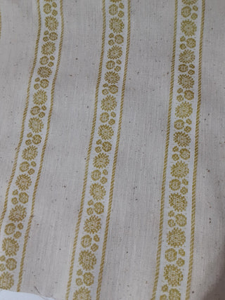 Vintage Fabric Linen Floral 2 1/3 yards RCD|113489