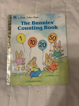 vintage Little Golden Book titled The Bunnies' Counting Book