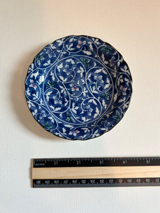 Small Asian blue plate|54270
