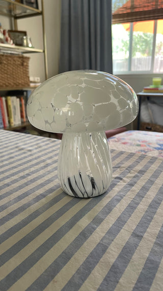 BP blown glass light up mushroom RCD|85642