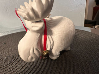 Ornament White Moose MTS|86654