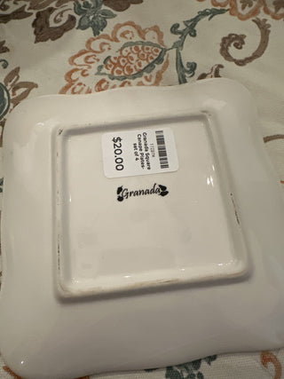 Granada Square Canape Plates-set of 4 MTS|104279