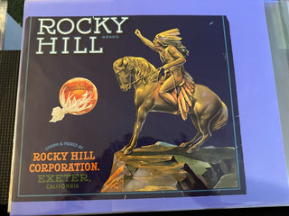 Rocky Hill Authentic Citrus Farm Crate Label EC084B MTS|100377