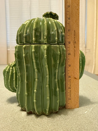 Cactus ceramic shape candy or snack food jar RSV|79140