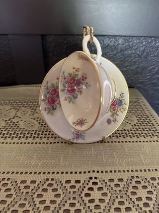 Vintage Lenox Aurora Gold Rim Tea Cup and Saucer sold as set - RCD|114452