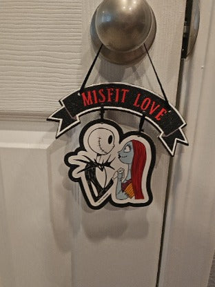 Jack and Sally Hanging Decoration