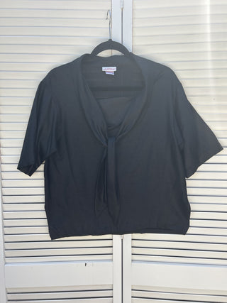 12F Halston III Tie Front Blouse Size S RSV|79616