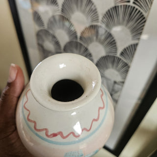 Studio Pottery - Mahon Hand-painted Pastel Southwest Orb (BRI) - MTS|133012