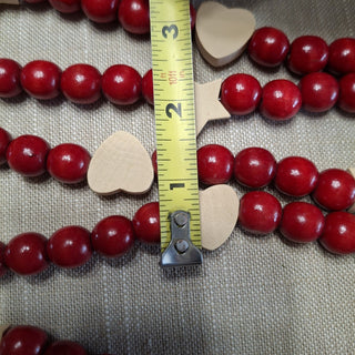 Vintage 12' Wooden Bead Garland MTS|124004