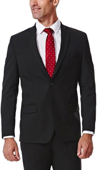 New Size 36R HAGGAR Men's Premium Stretch Classic Slim Fit Suit Jacket RCD