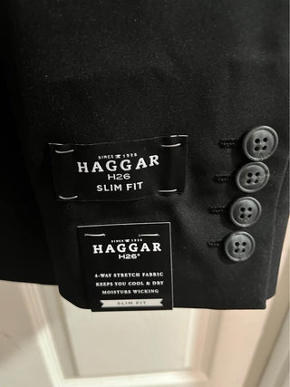 New Size 36R HAGGAR Men's Premium Stretch Classic Slim Fit Suit Jacket RCD