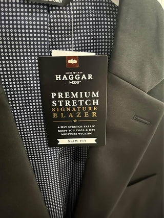 New Size 36R HAGGAR Men's Premium Stretch Classic Slim Fit Suit Jacket RCD