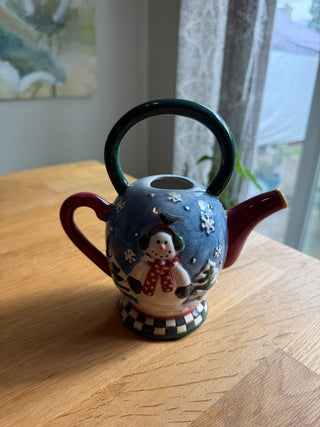 Christmas Handpainted Teapot|126497