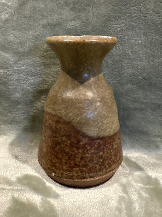 brown ceramic bud vase MTS