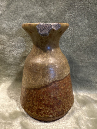 brown ceramic bud vase MTS