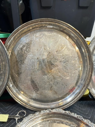 Silverplate 20" Serving Platters