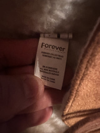 Denver Broncos NFL Football Logo FOCO Tan Sherpa Moccasin Shoes Mens L #47 VV MTS|133146