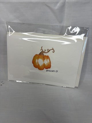 Original Pumpkin Watercolor Card 4x6 RSV|107484