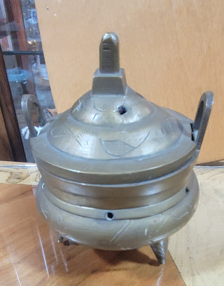 Asian Brass Incense Burner Rcd|93499