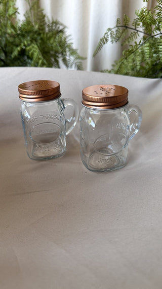 S&P Copper Mason Jar Set 2 (LZD - RSV)|81329